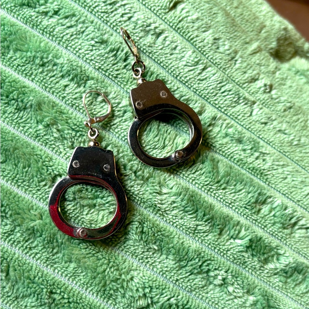 Mini Handcuff Earrings